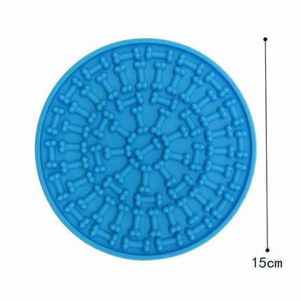 Fun Pet Dog Lick Pad Bath Washing Buddy Distraction Suction Grooming Helper Mat - Aimall
