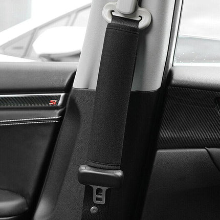 4PCS Car Seat Belt Cover Seatbelt Safety Shoulder Pad Protector Harness Fluffy - Aimall