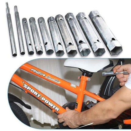 10PCS Spark Plug Plumber Sink Tap Wrench Set Tap Spanner Hex Socket Set 6-22mm - Aimall
