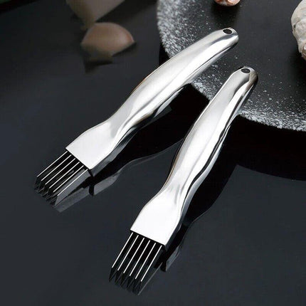Stainless Steel Vegetable Fruit Onion Slicer Shredder Knife Cutter Kitchen AU - Aimall