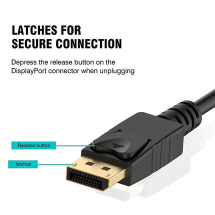 JASOZ Premium DisplayPort Display port DP Cable Male to Male 4K Monitor Video PC - Aimall
