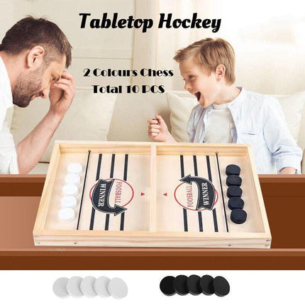 Large Sling Puck Paced SlingPuck Winner Board Game Family Games Toy Hockey Funny - Aimall