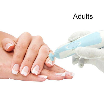 Electric Baby Nail Trimmer Infant Newborn Safe Grinder Clipper Tools Set AUStock - Aimall