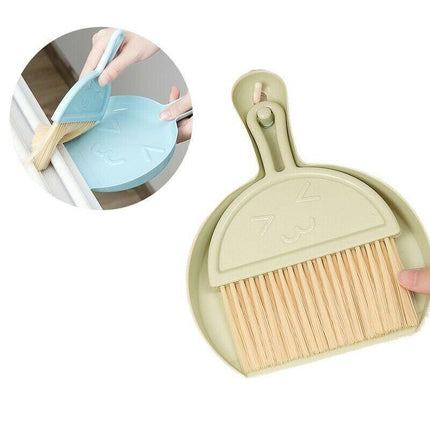 1PCS Mini Desktop Sweep Cleaning Brush Keyboard Brush Small Broom Dustpan Set AU - Aimall