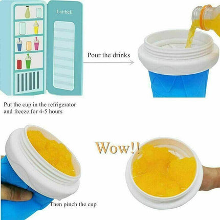 Slushie Maker Cup Quick Freeze Magic Squeeze Cup Milkshake Cup Ice Cream Maker - Aimall
