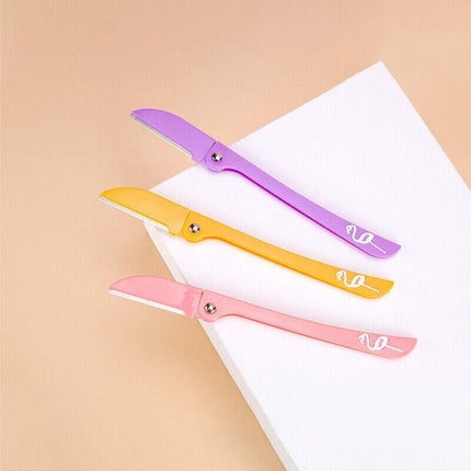 3PCS Women's Eyebrow Razor Dermaplaning Kit Facial Hair Shaving Razor Tool AU - Aimall