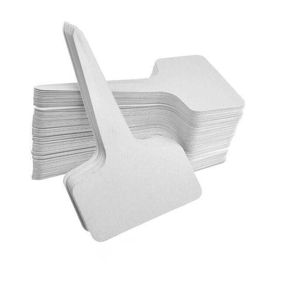 T-type Plant Labels Flexible Plastic Garden Tags Nursey Seeding Marker Pen White - Aimall