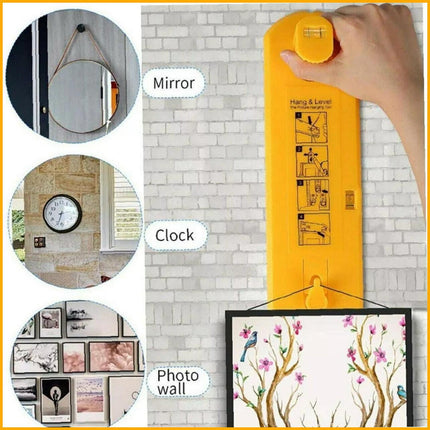 Picture Hanging tool Tools Frame Hanger Easy Wall Photo Hanging Level Ruler AU - Aimall