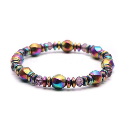 Magnetic Healing Therapy Arthritis Bracelet Hematite Weight Loss Pain Relief - Aimall