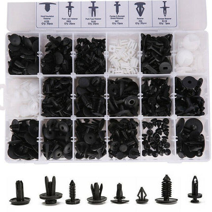415pcs Car Body Push Retainer Pin Rivet Trim Plastic Clips Panel Moulding Kit AU - Aimall