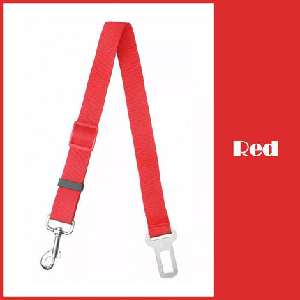 Adjustable Pet Dog Safety Car Vehicle Seat Belt Harness Lead Pet Seatbelt Nylon - Aimall