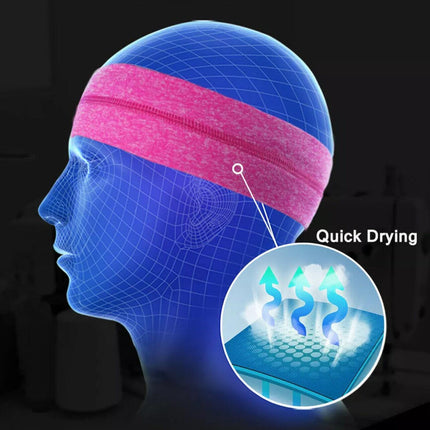 AOLIKES Breathable Silicone Anti-slip Hair Band Fitness Sports Running Headband - Aimall