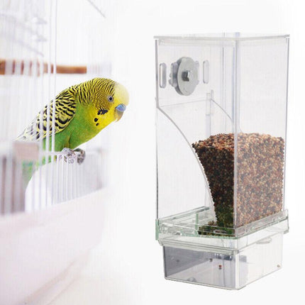 No Mess Bowl Auto Cage Bird Feeder Cup Automatic Parrot Canary Small Cockatiel - Aimall