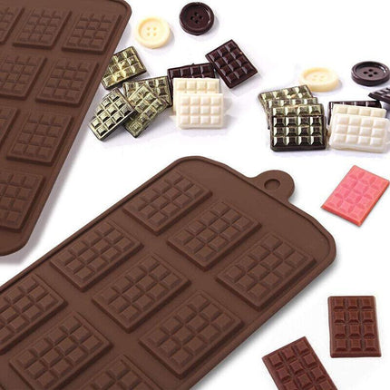 Mini Chocolate Bar Flexible Silicone Mold Candy Chocolate Cake Jelly Mould AU - Aimall