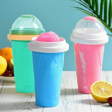 Slushie Maker Cup Quick Freeze Magic Squeeze Cup Milkshake Cup Ice Cream Maker - Aimall