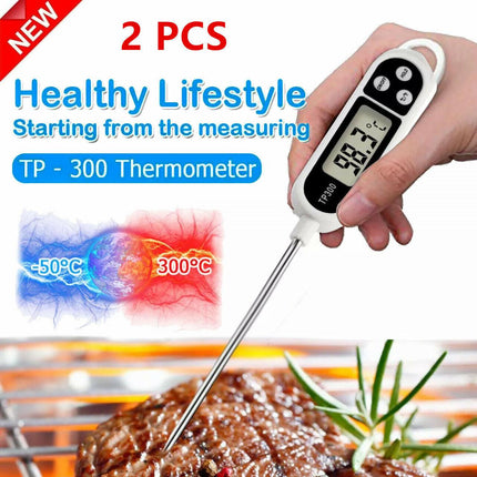 2X Candy Jam Meat Cooking Food Digital Thermometer Kitchen BBQ Temperature Probe - Aimall