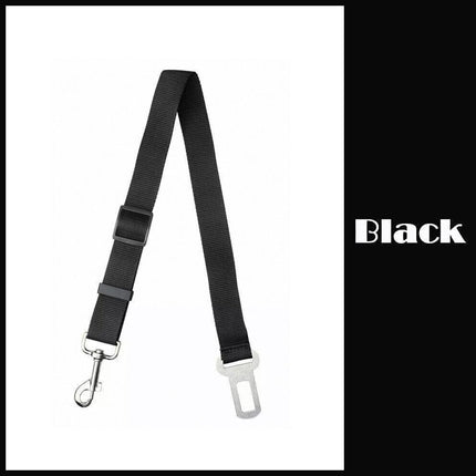Adjustable Pet Dog Safety Car Vehicle Seat Belt Harness Lead Pet Seatbelt Nylon - Aimall