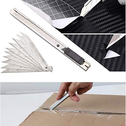 Car Wrap Vinyl Tools Kit 19 Film Wrapping Carbon Fibre Squeegee Safety Cutter AU - Aimall