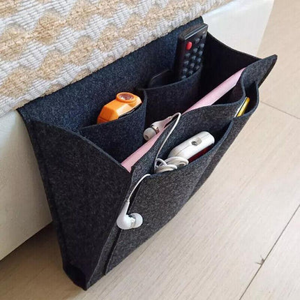 Storage Bag Hanging Sofa Bedside Organizer Caddy Pocket Bed Phone Book Holder AU - Aimall