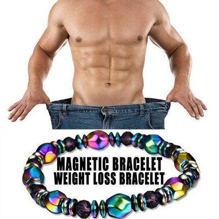Magnetic Healing Therapy Arthritis Bracelet Hematite Weight Loss Pain Relief - Aimall