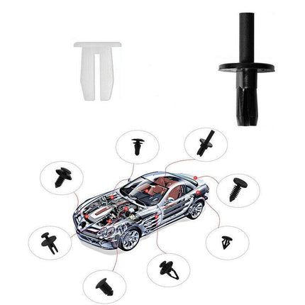 415pcs Car Body Push Retainer Pin Rivet Trim Plastic Clips Panel Moulding Kit AU - Aimall