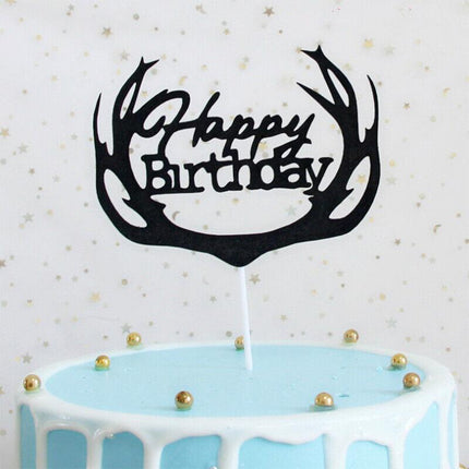 Happy Birthday Cake Topper Colour Printed Acrylic Party Decorations Au Stock Aimall