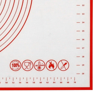 Non-Stick Silicone Baking Mat Rolling Cake Dough Scale Pastry Clay Fondant Sheet - Aimall