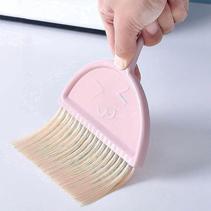 1PCS Mini Desktop Sweep Cleaning Brush Keyboard Brush Small Broom Dustpan Set AU - Aimall