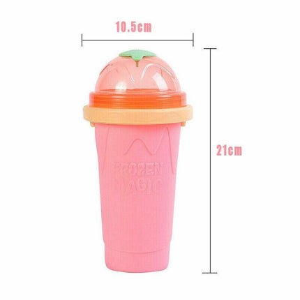 Slushie Maker Cup Quick Freeze Magic Squeeze Cup Milkshake Cup Ice Cream Maker - Aimall