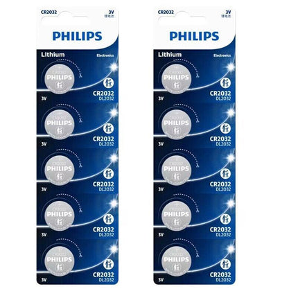 5-20PCS PHILIPS CR1220 CR1616 CR1620 CR1632 CR2016 CR2025 CR2032 Button Battery - Aimall