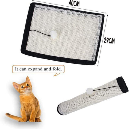 40cm Cat Scratcher Scratching Mat Board Sofa Scratch Bed Toy Pad Post Protector - Aimall