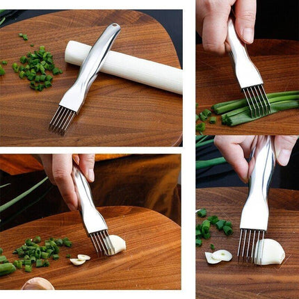 Stainless Steel Vegetable Fruit Onion Slicer Shredder Knife Cutter Kitchen AU - Aimall