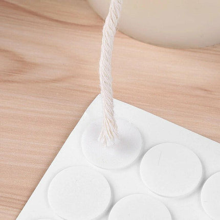 100 /200 Pcs Candle Wick Stickers Heat Resistance DIY Candle Making Double-Sided - Aimall