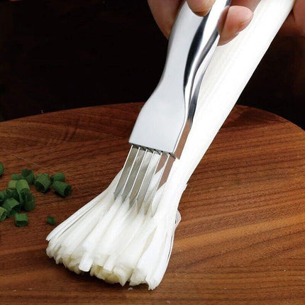 Stainless Steel Vegetable Fruit Onion Slicer Shredder Knife Cutter Kitchen AU - Aimall