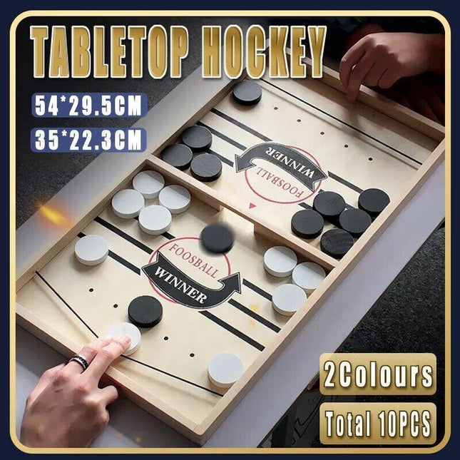 Large Sling Puck Paced SlingPuck Winner Board Game Family Games Toy Hockey Funny - Aimall
