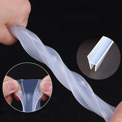 2M 6mm Seal Strip Screen Door Bathroom Shower Water Silicone H Shape AU - Aimall