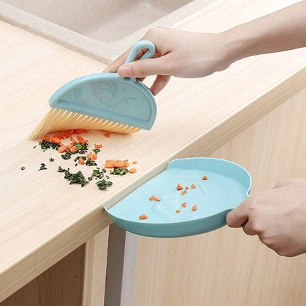 1PCS Mini Desktop Sweep Cleaning Brush Keyboard Brush Small Broom Dustpan Set AU - Aimall