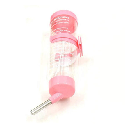 2X Pet Guinea Pig Rabbit Hamster Rat Drinker Drinking Water Bottle Waterer 250ML - Aimall