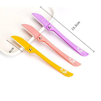 3PCS Women's Eyebrow Razor Dermaplaning Kit Facial Hair Shaving Razor Tool AU - Aimall