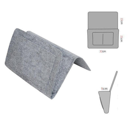 Storage Bag Hanging Sofa Bedside Organizer Caddy Pocket Bed Phone Book Holder AU - Aimall