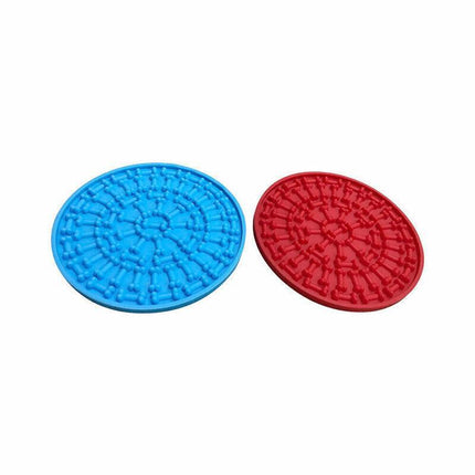 Fun Pet Dog Lick Pad Bath Washing Buddy Distraction Suction Grooming Helper Mat - Aimall