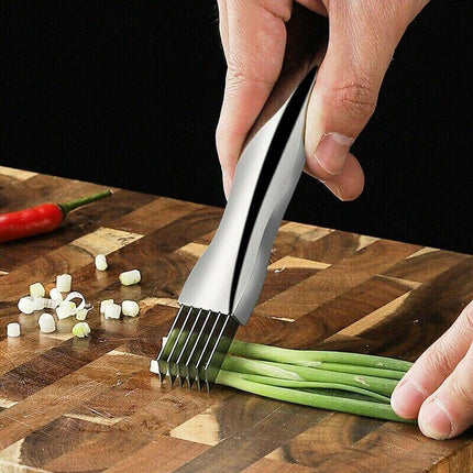 Stainless Steel Vegetable Fruit Onion Slicer Shredder Knife Cutter Kitchen AU - Aimall
