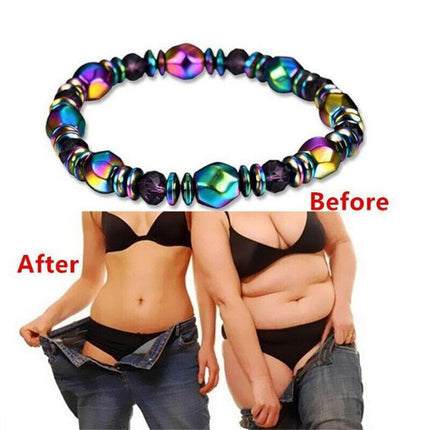Magnetic Healing Therapy Arthritis Bracelet Hematite Weight Loss Pain Relief - Aimall