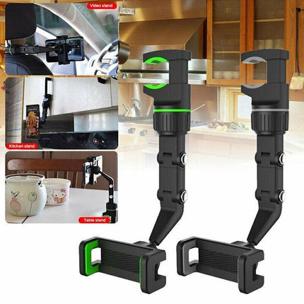 360°Car Rear View Mirror Mount Holder Stand For Phone Multifunctional Universal~ - Aimall