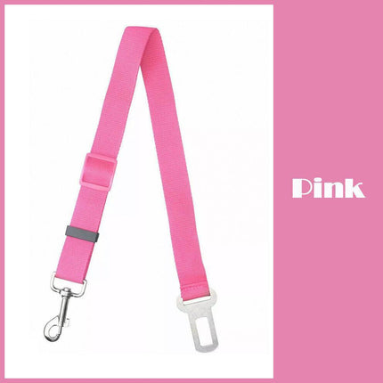 Adjustable Pet Dog Safety Car Vehicle Seat Belt Harness Lead Pet Seatbelt Nylon - Aimall