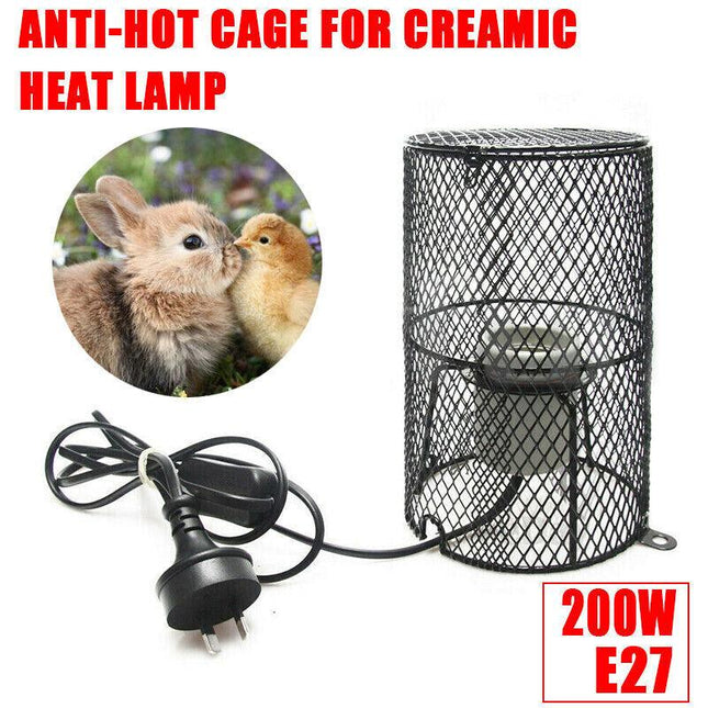 200W E27 Reptile Ceramic Heat Lamp Holder Light Bulb Switch Cage Pet Brooder AU - Aimall