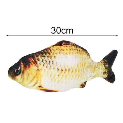 Electric Dancing Fish Kicker Cat Toy Wagging Realistic Moves USB Rechargeable AU - Aimall