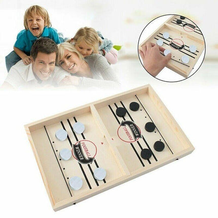 Large Sling Puck Paced SlingPuck Winner Board Game Family Games Toy Hockey Funny - Aimall