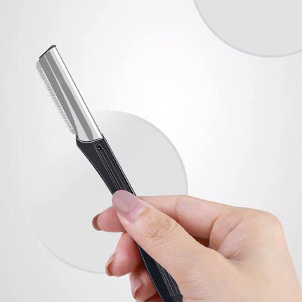 3PCS/Set Eyebrow Trimming Eyelash Brush Folding Tweezer Portable Makeup Tools AU - Aimall