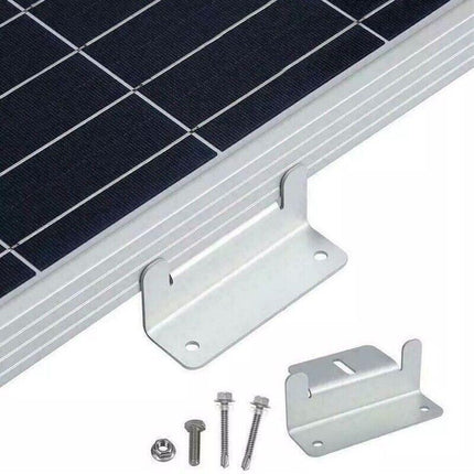 8PCS Solar Panel Mounting Z Bracket Set For Flat Roof Wall Mount Kit Aluminum AU - Aimall